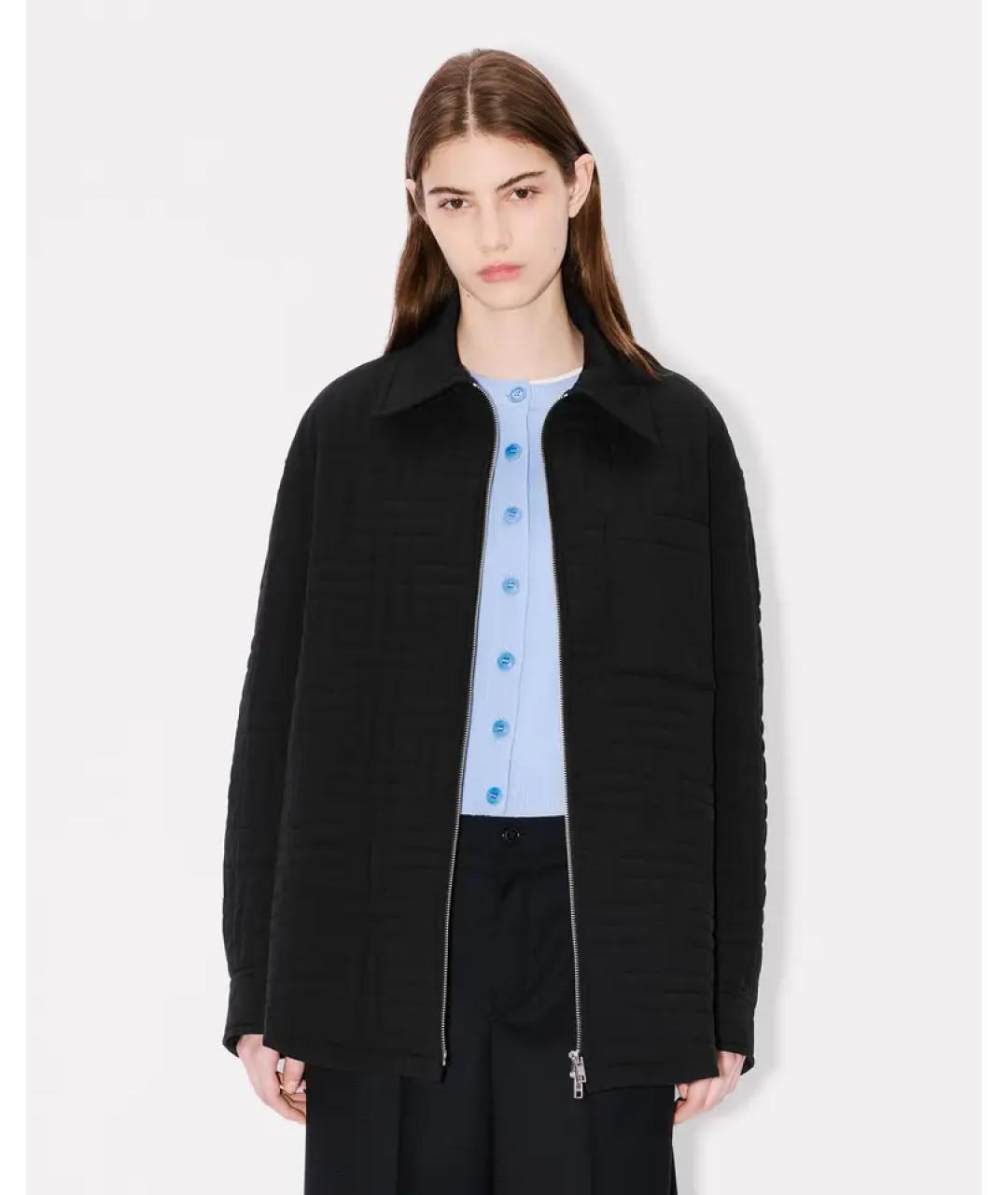 KENZO Черная полиамидовая куртка, фото 7