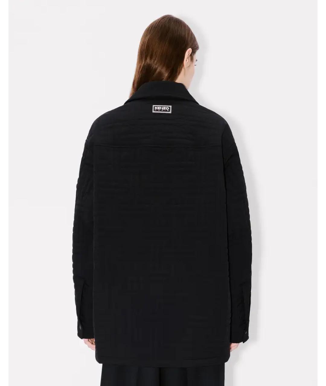 KENZO Черная полиамидовая куртка, фото 6