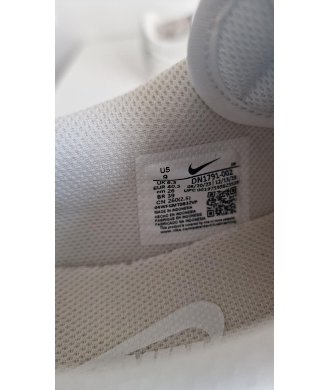 NIKE Белые кожаные кроссовки, фото 6