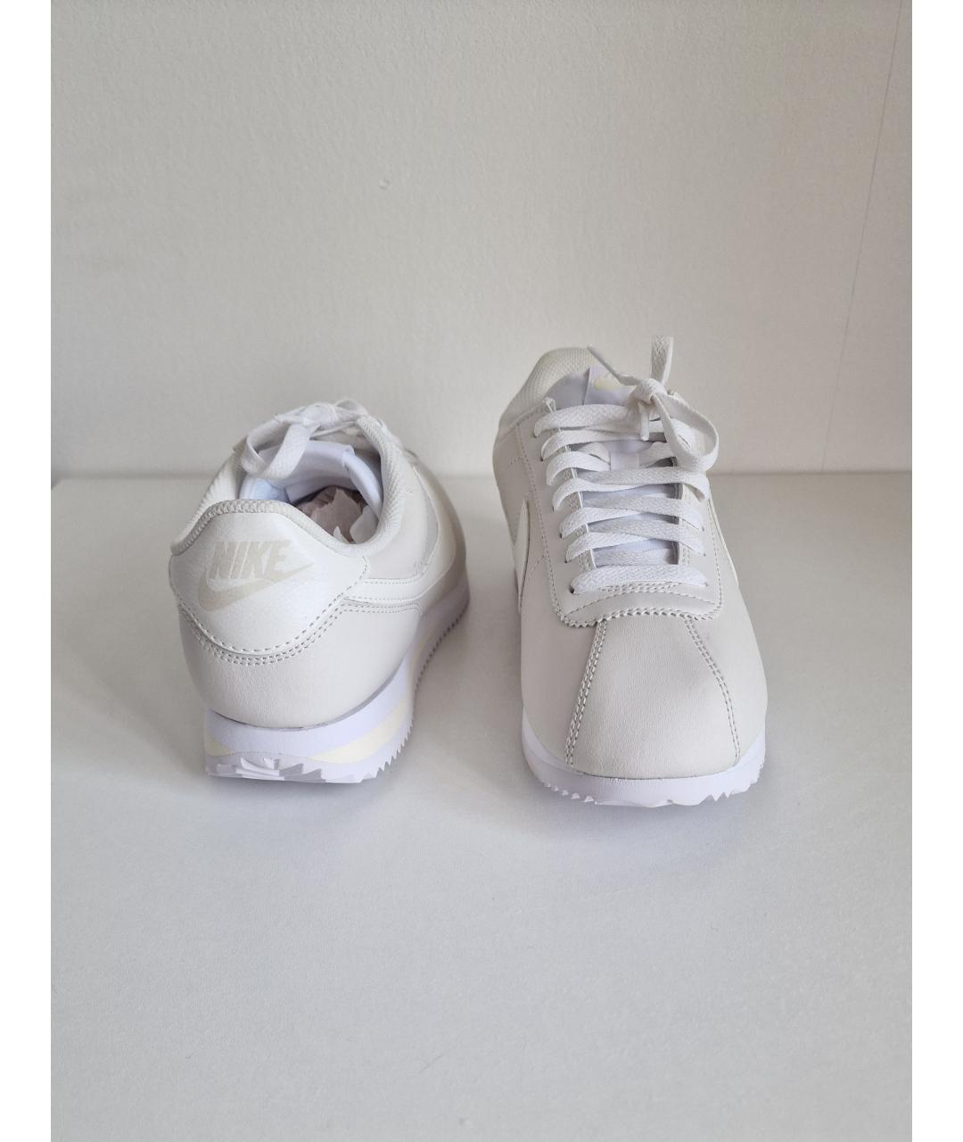 NIKE Белые кожаные кроссовки, фото 4