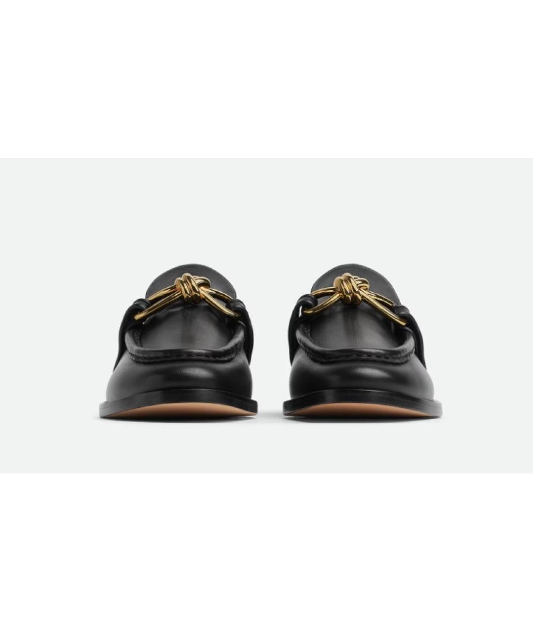 BOTTEGA VENETA Черные кожаные лоферы, фото 3