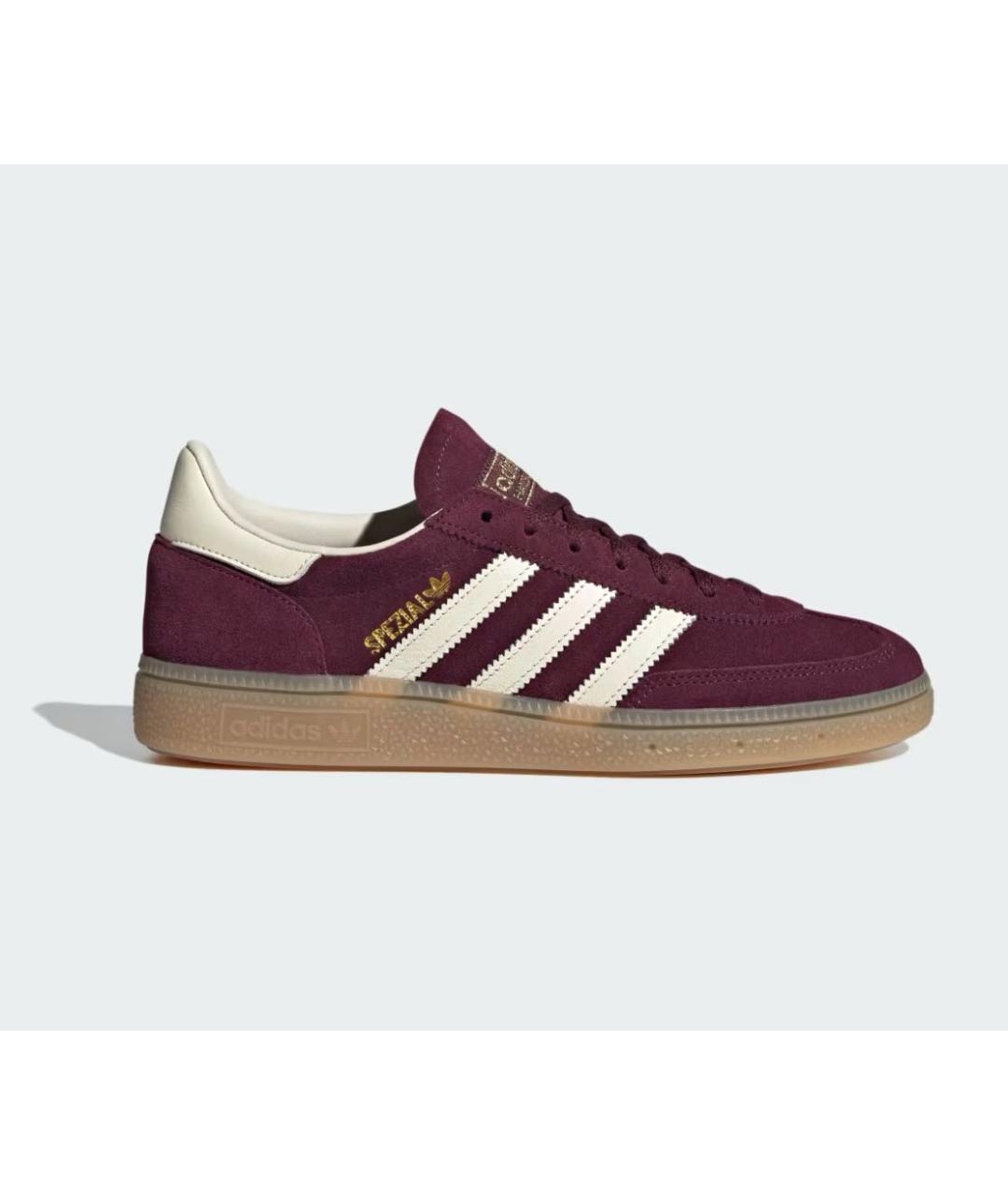 ADIDAS Бордовые замшевые кеды, фото 3