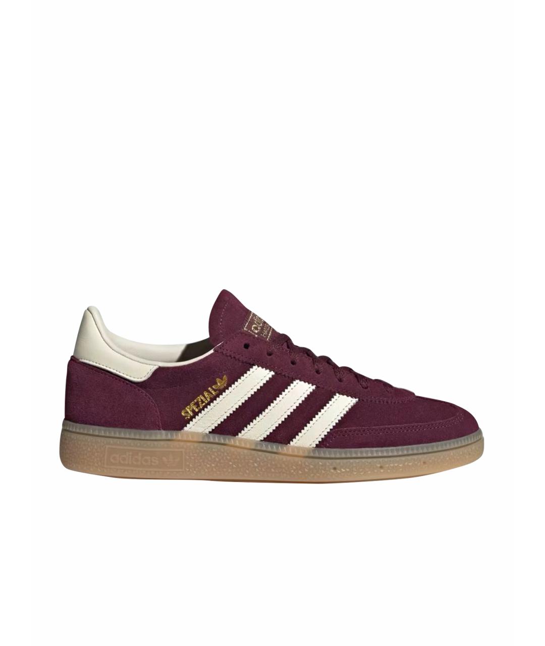 ADIDAS Бордовые замшевые кеды, фото 1