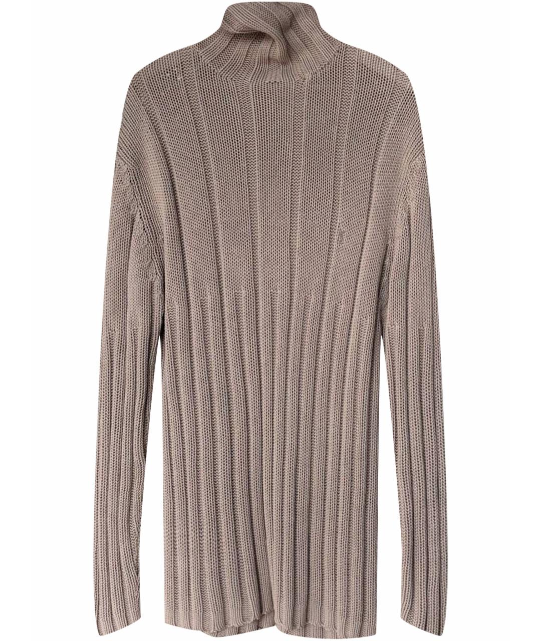 SAINT LAURENT Бежевое хлопковое повседневное платье, фото 1