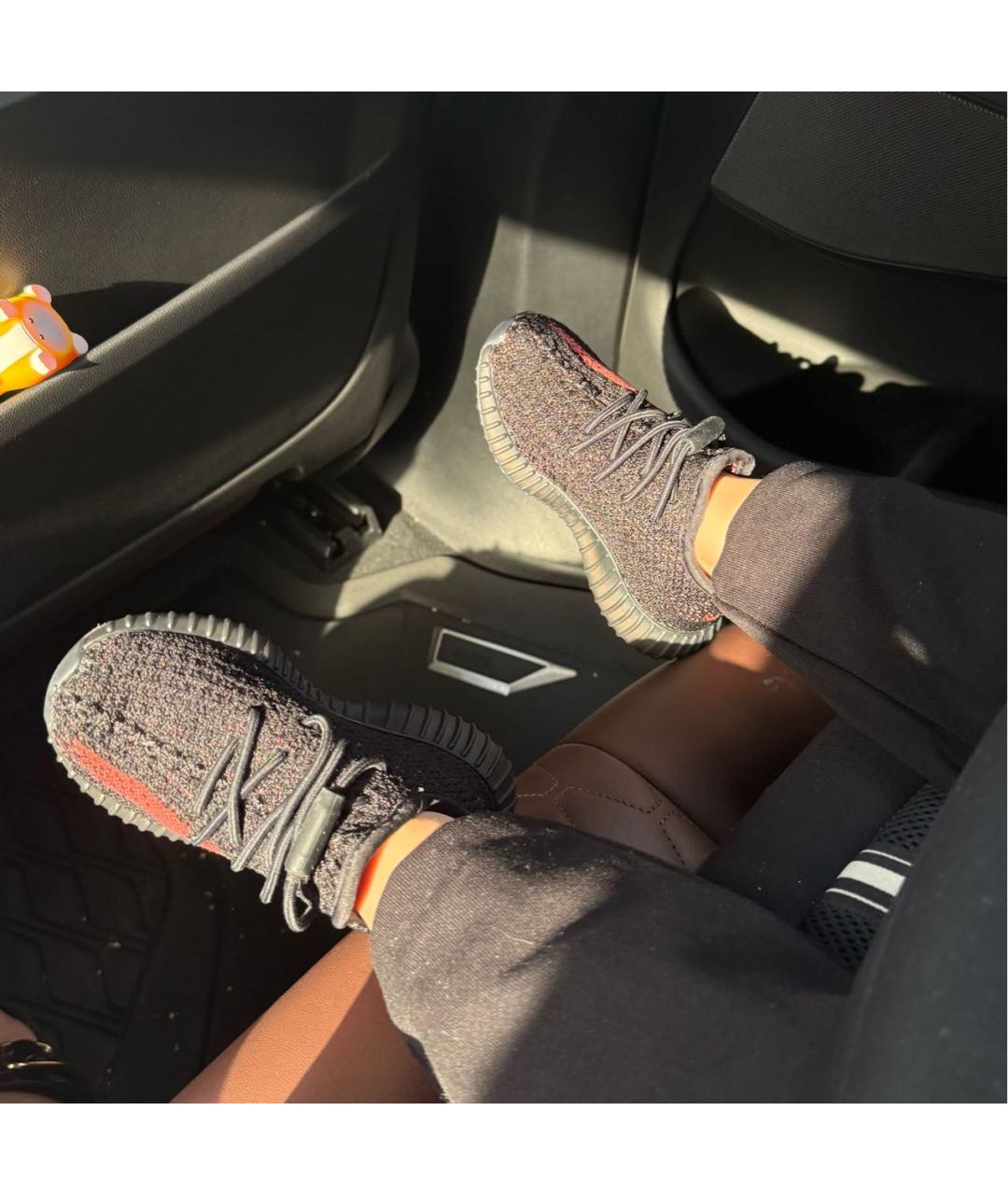 ADIDAS YEEZY Черные кеды, фото 4