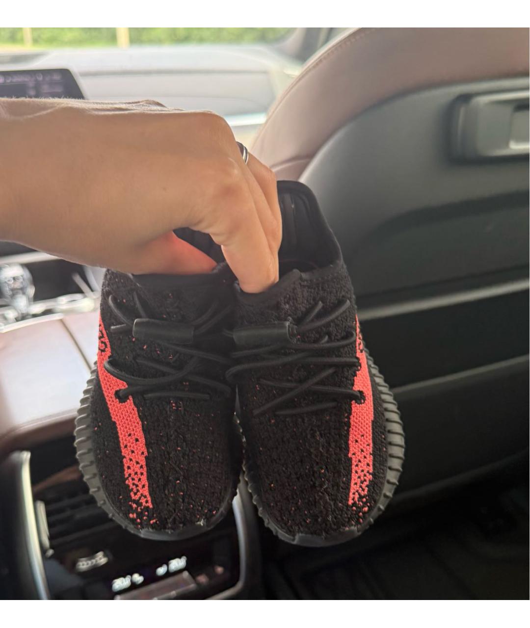 ADIDAS YEEZY Черные кеды, фото 2