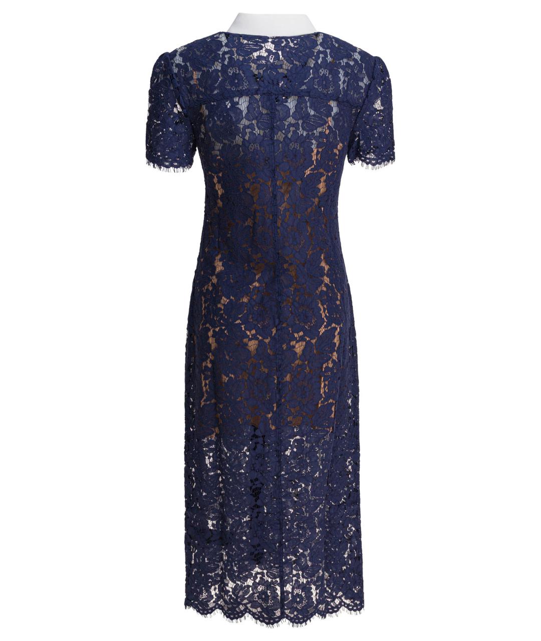 SELF-PORTRAIT Темно-синее повседневное платье, фото 2