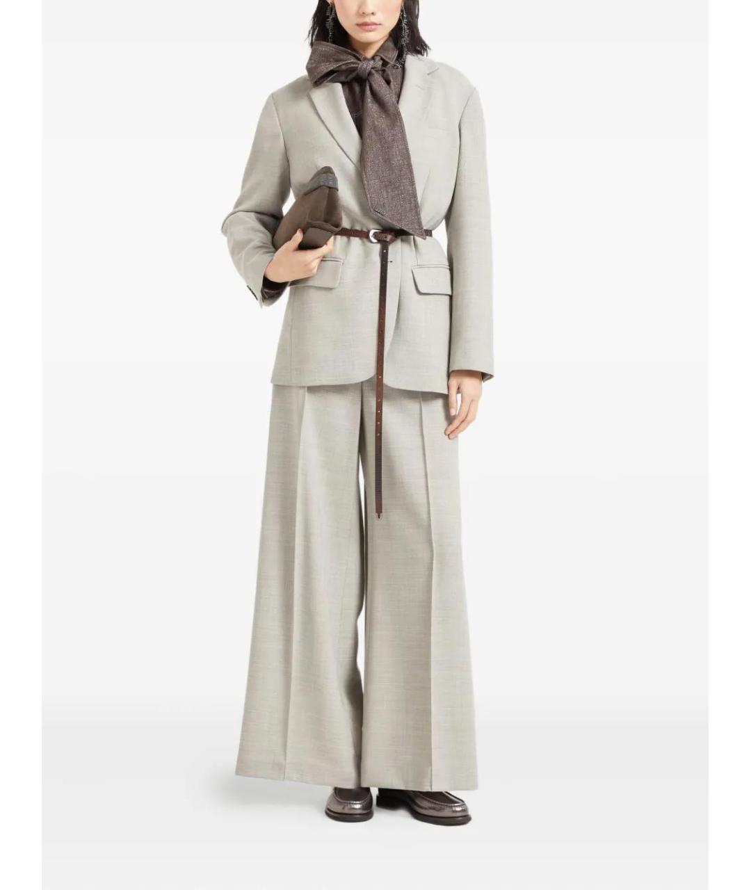 BRUNELLO CUCINELLI Коричневая хлопковая рубашка, фото 2