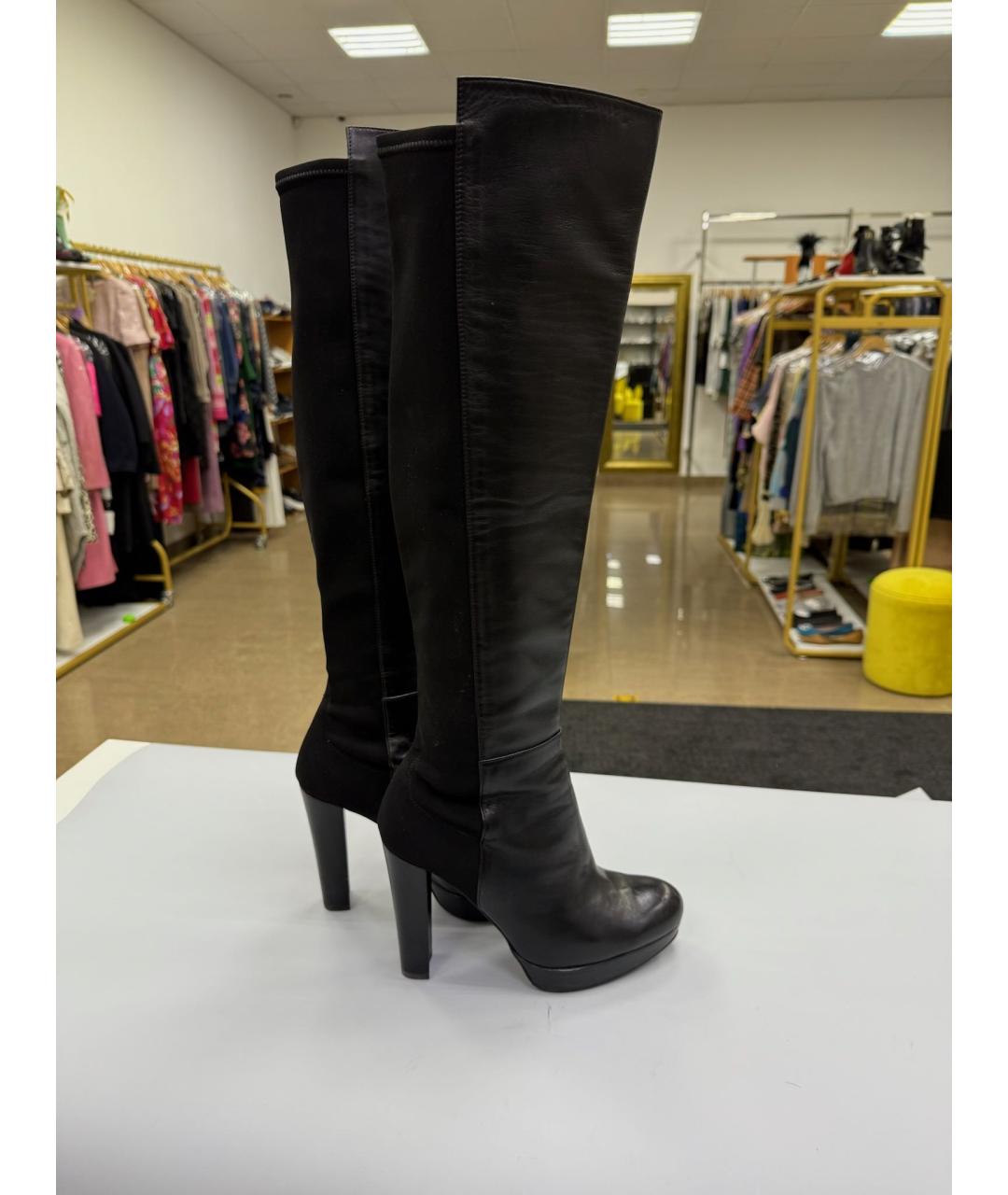STUART WEITZMAN Черные ботфорты, фото 6