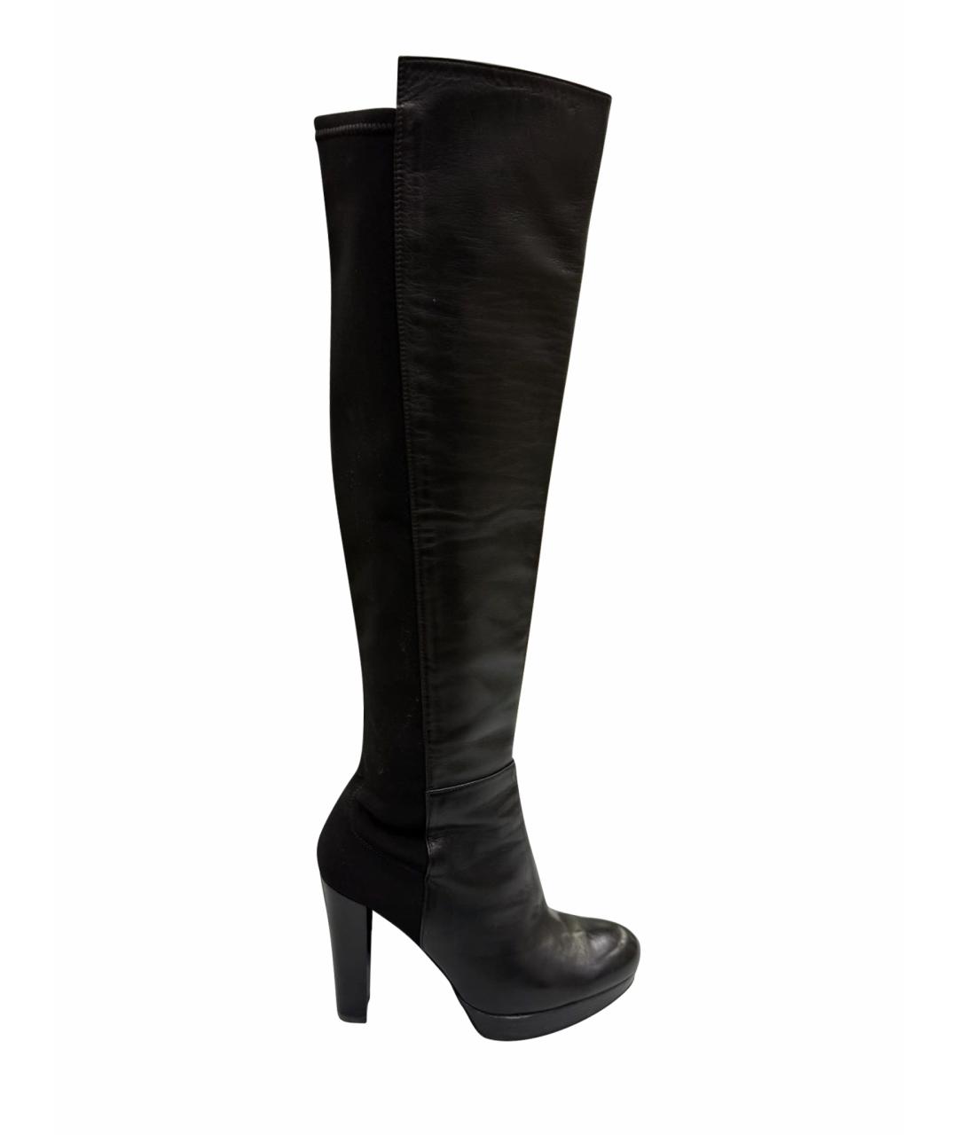 STUART WEITZMAN Черные ботфорты, фото 1