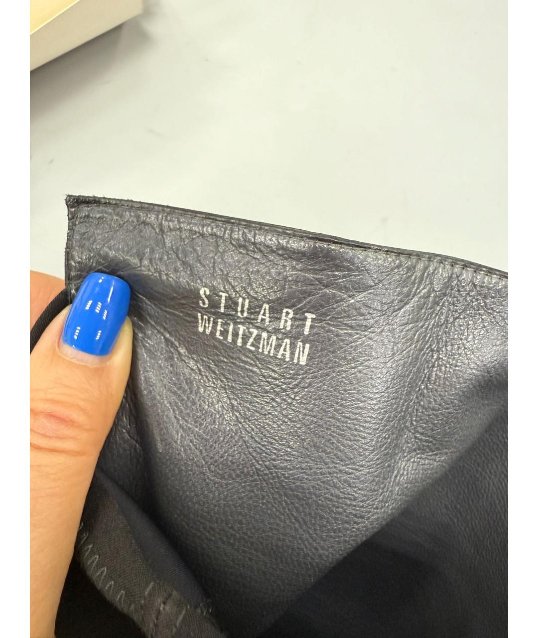 STUART WEITZMAN Черные ботфорты, фото 4