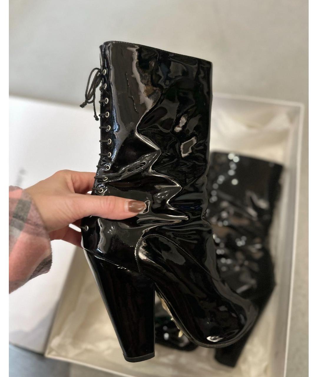 GIVENCHY Черные ботильоны из лакированной кожи, фото 3