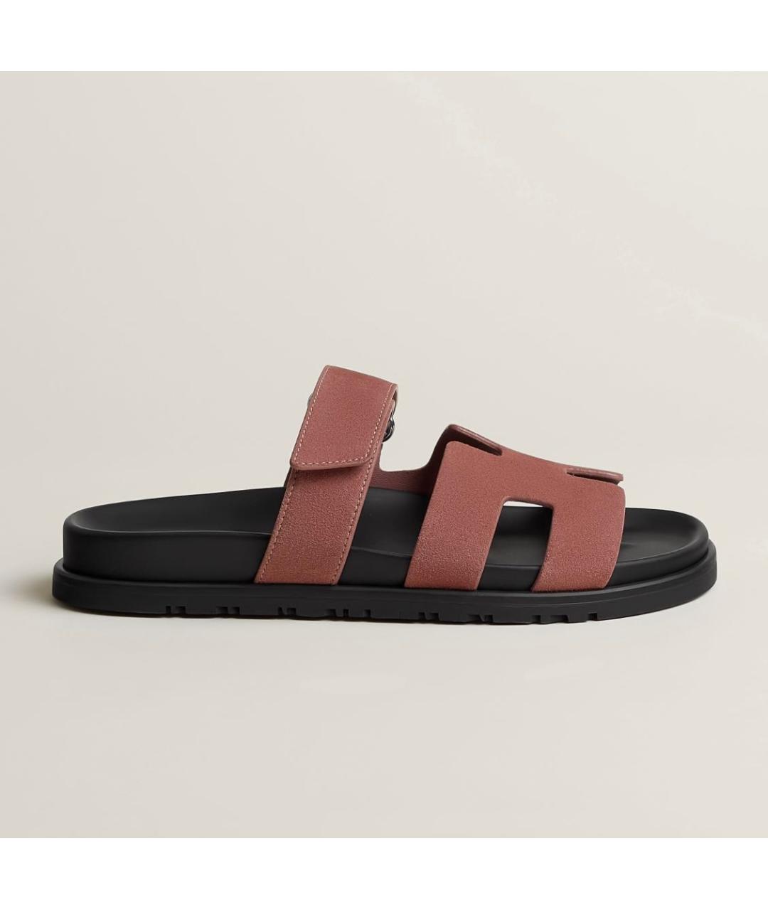 HERMES Желтые замшевые сандалии, фото 7