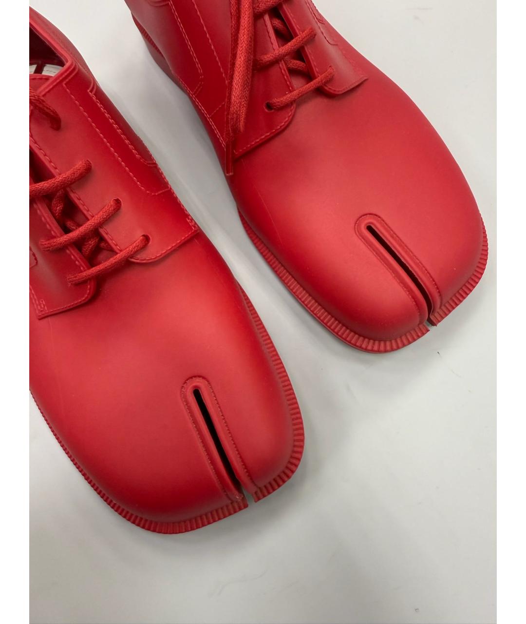 MAISON MARGIELA Красные резиновые брогги и оксфорды, фото 5