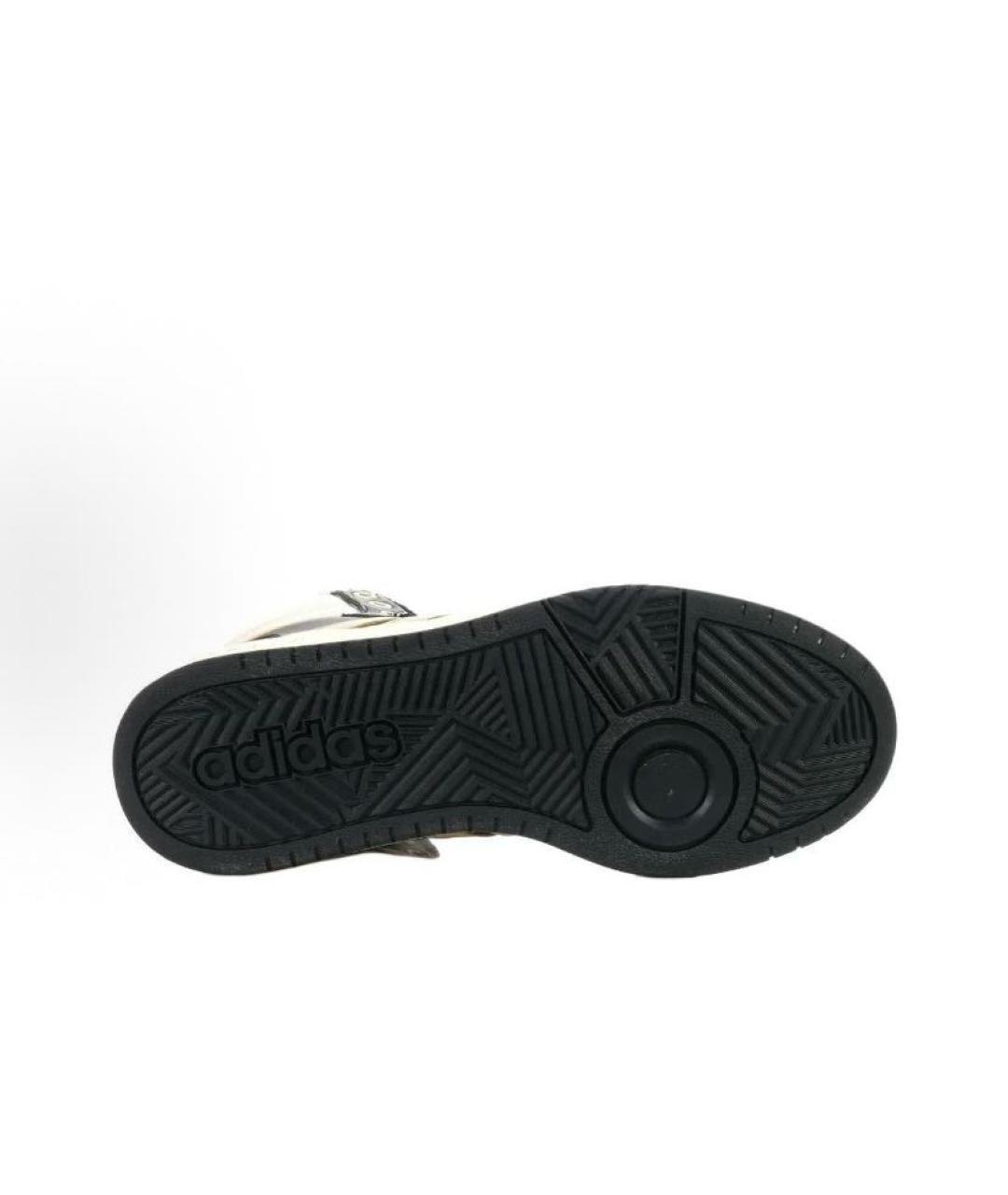 ADIDAS Черные кожаные кроссовки, фото 6
