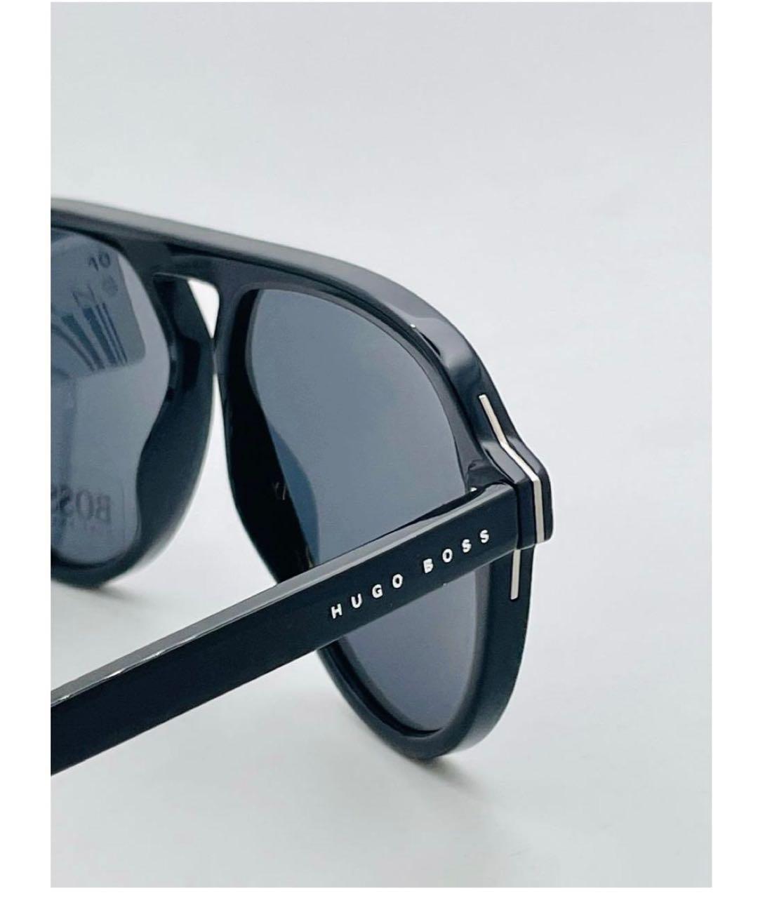 HUGO BOSS Черные пластиковые солнцезащитные очки, фото 4