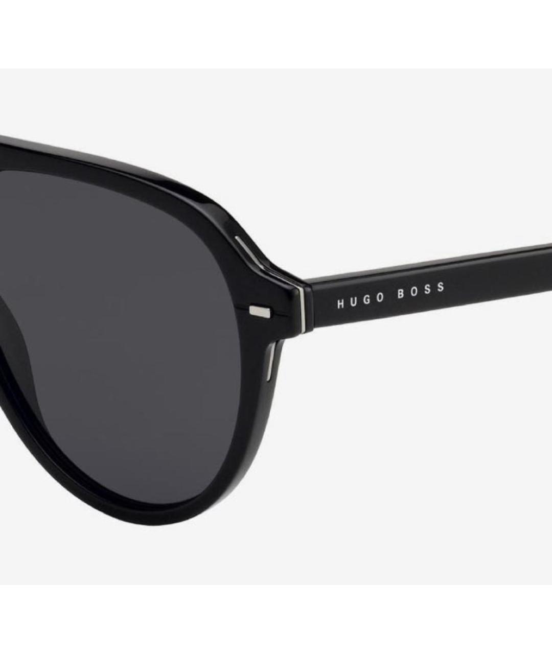 HUGO BOSS Черные пластиковые солнцезащитные очки, фото 3
