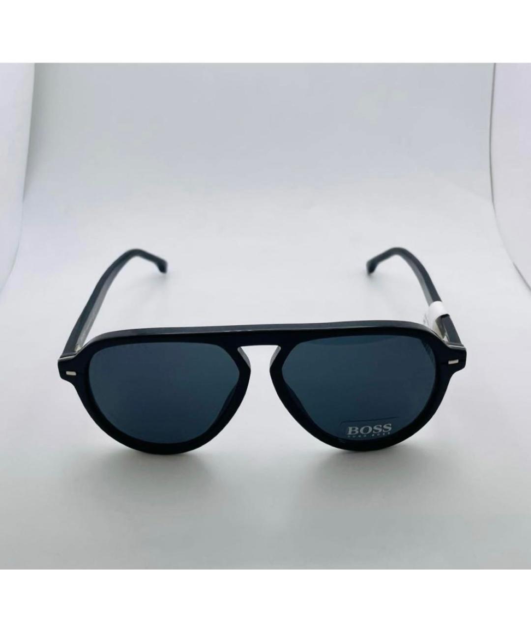 HUGO BOSS Черные пластиковые солнцезащитные очки, фото 2