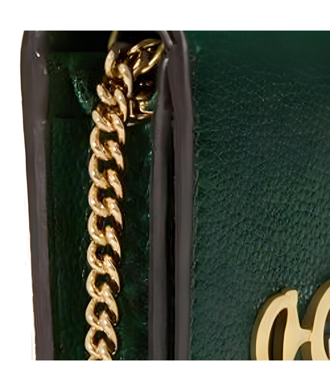 GUCCI Зеленый кожаный кошелек, фото 6
