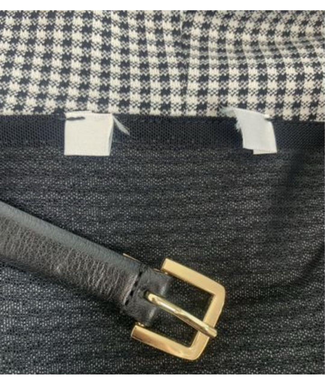 MAX MARA Серое хлопко-эластановое повседневное платье, фото 3