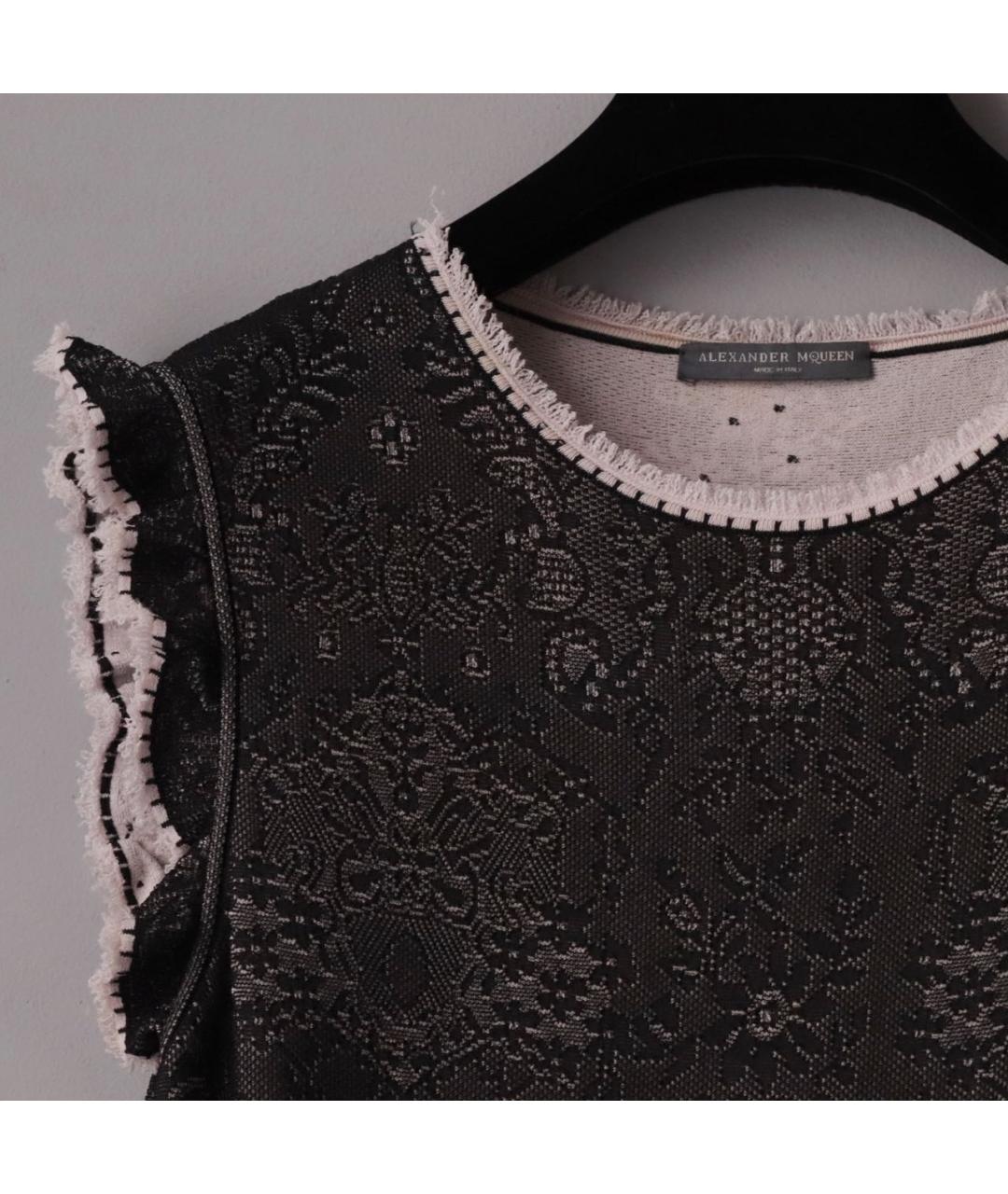 ALEXANDER MCQUEEN Мульти вискозное коктейльное платье, фото 3