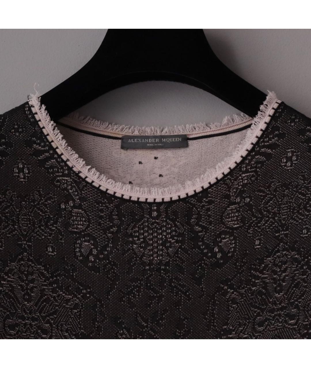 ALEXANDER MCQUEEN Мульти вискозное коктейльное платье, фото 7