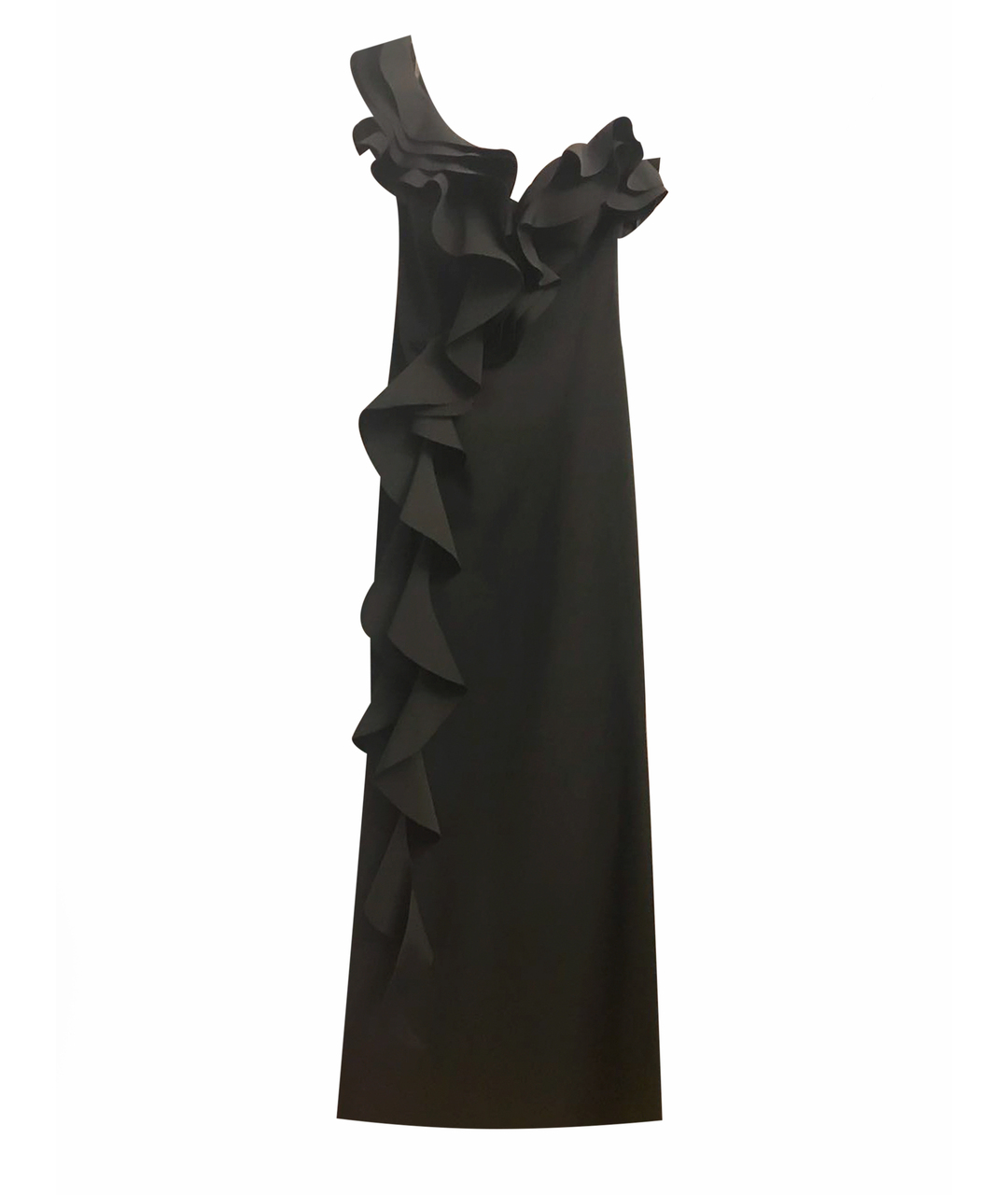 TARIK EDIZ Черное полиэстеровое вечернее платье, фото 1