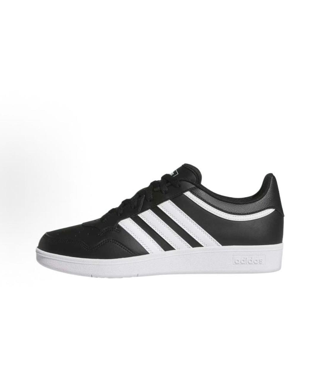 ADIDAS Черные кожаные кроссовки, фото 3