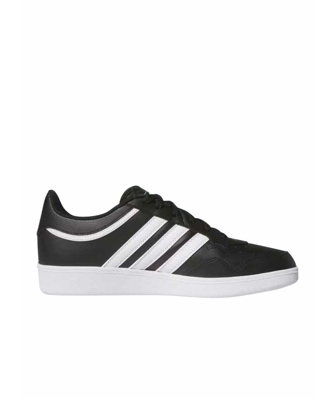 ADIDAS Черные кожаные кроссовки, фото 1