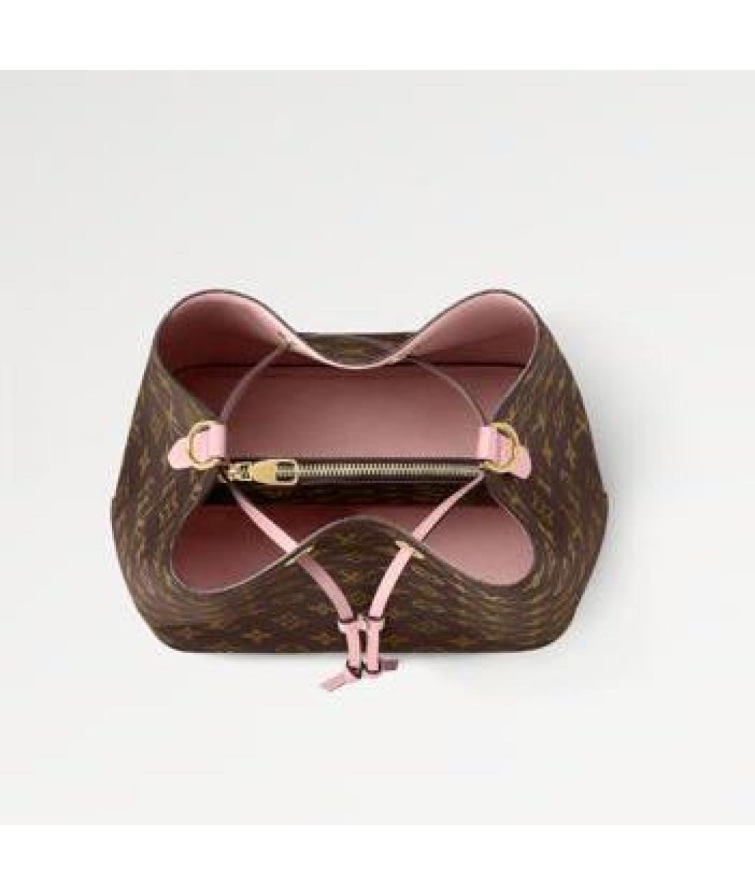 LOUIS VUITTON Коричневая кожаная сумка тоут, фото 2