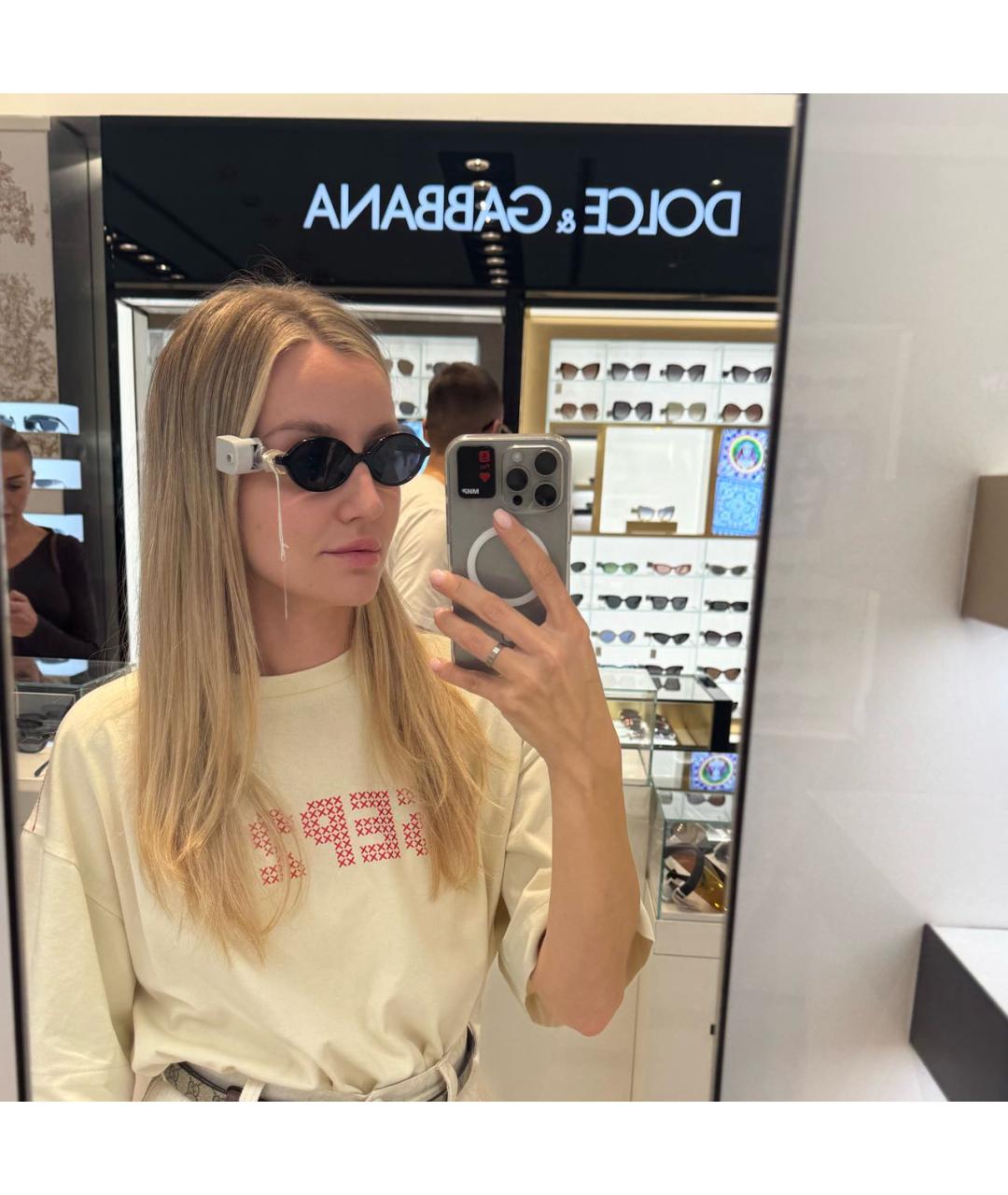 MIU MIU Черные пластиковые солнцезащитные очки, фото 5