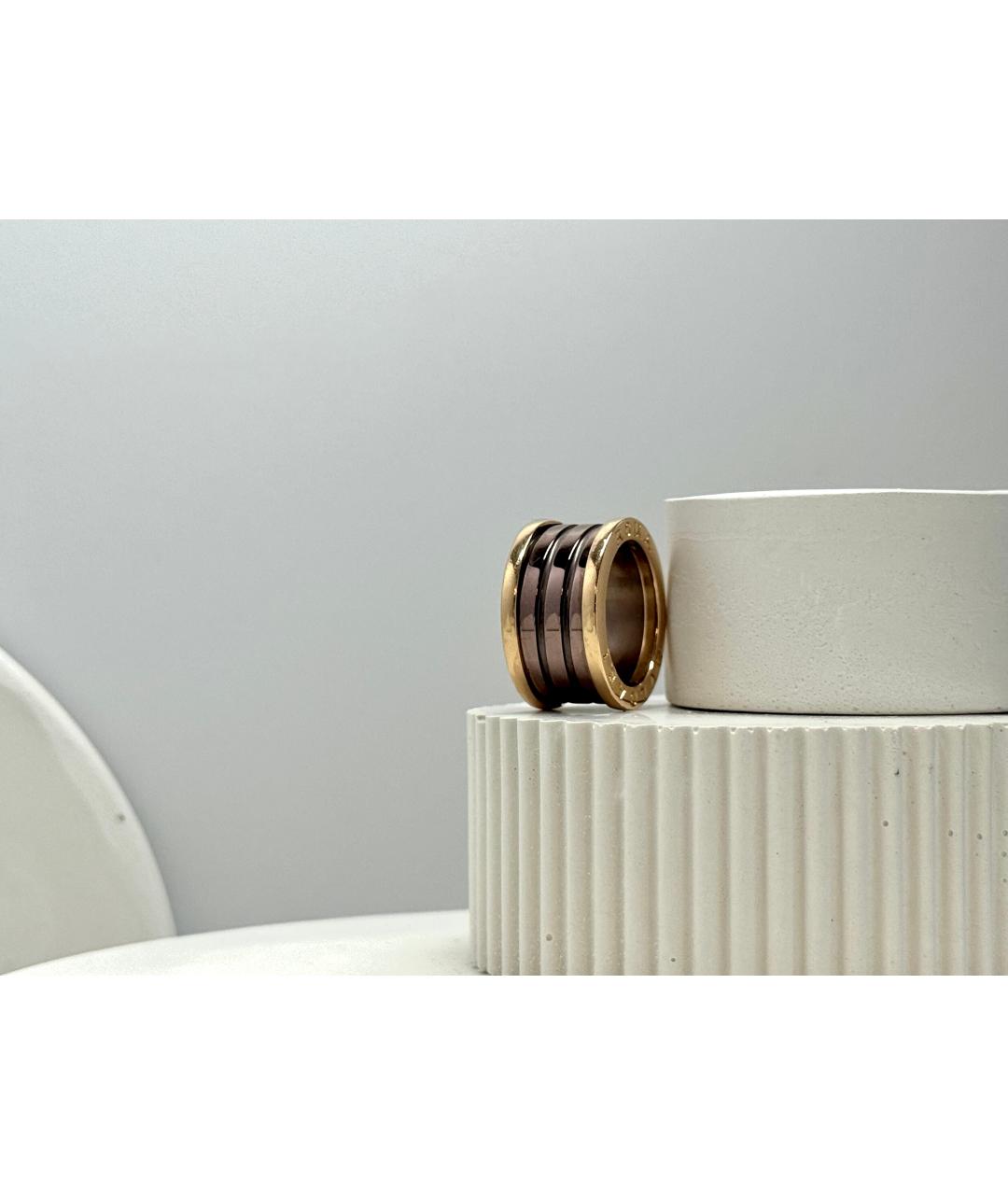 BVLGARI Коричневое кольцо из розового золота, фото 5