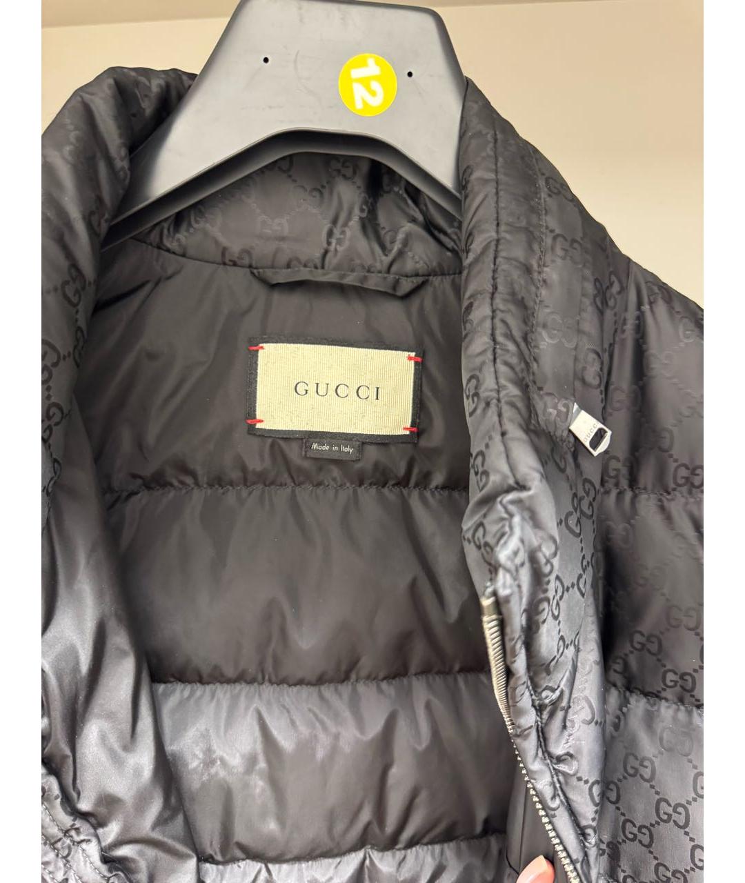 GUCCI Черная полиамидовая куртка, фото 3