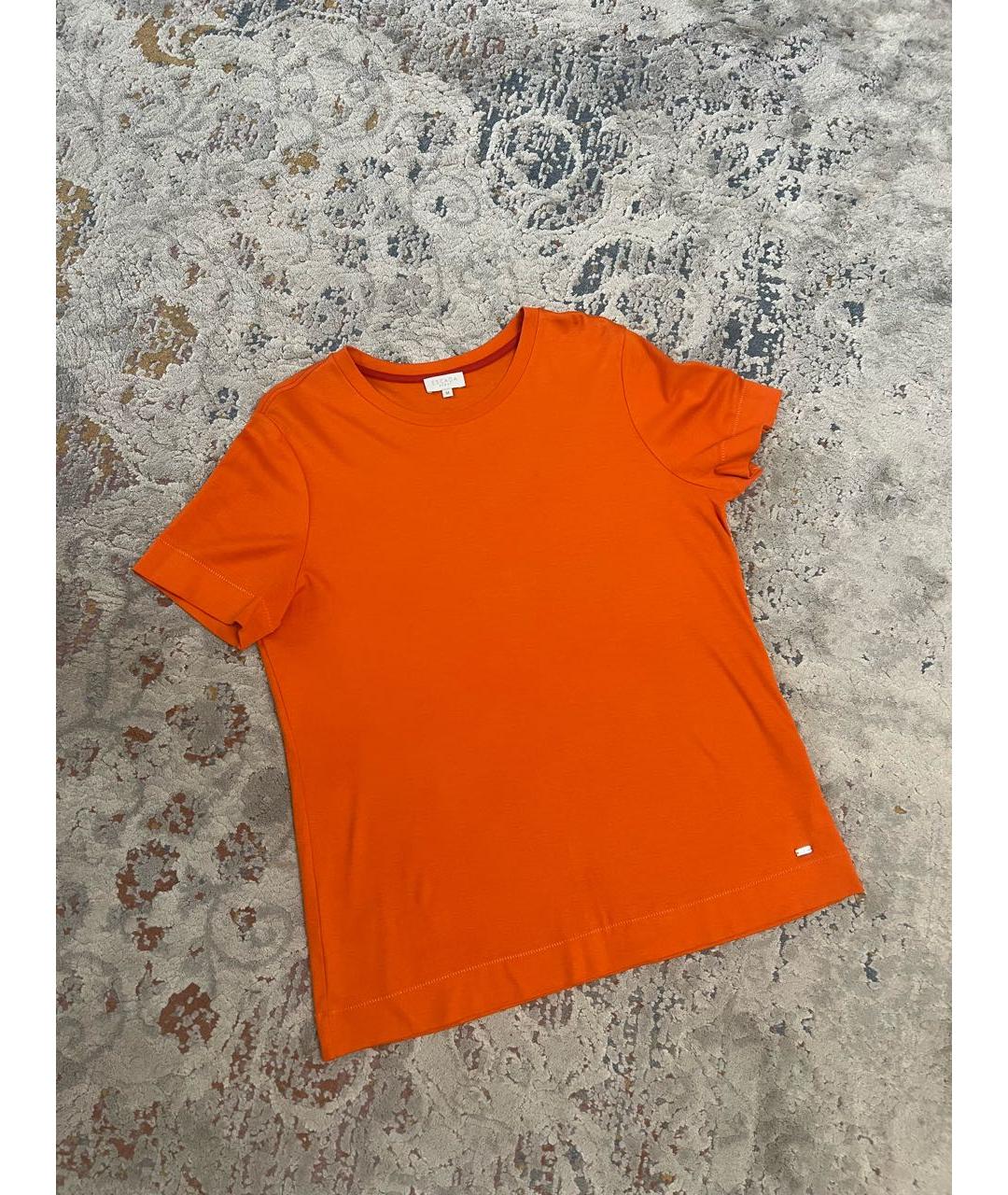 ESCADA Оранжевая хлопковая футболка, фото 7