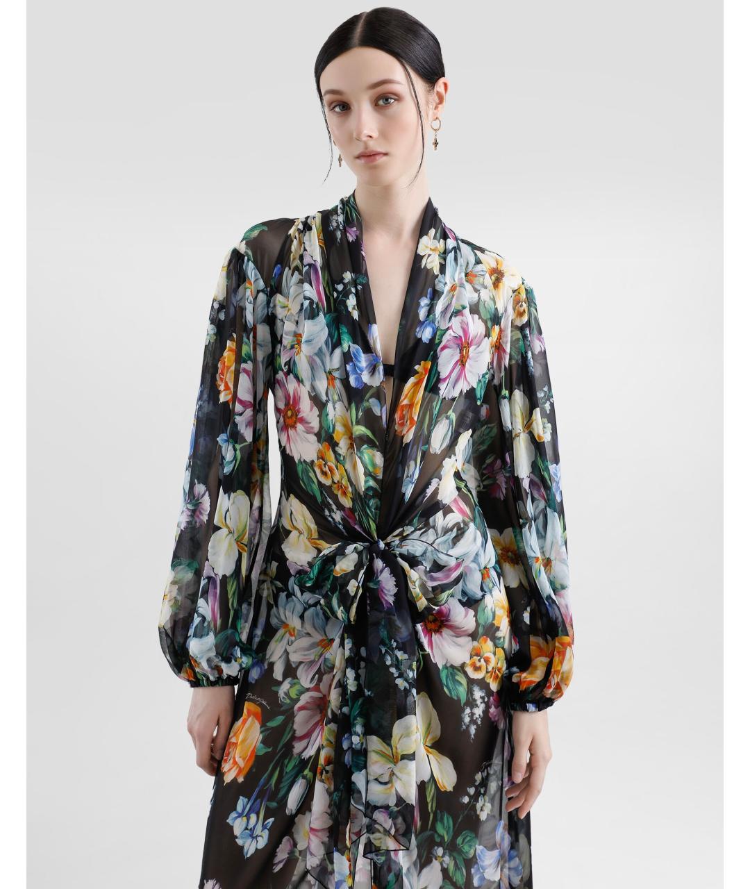 DOLCE&GABBANA Мульти коктейльное платье, фото 7