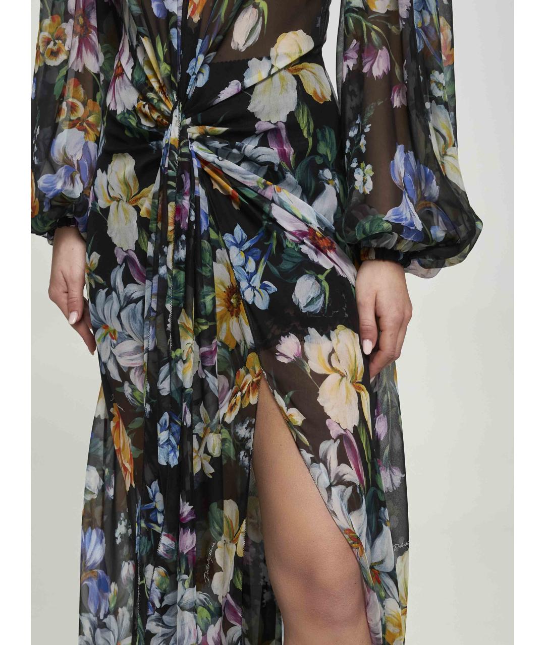 DOLCE&GABBANA Мульти коктейльное платье, фото 4