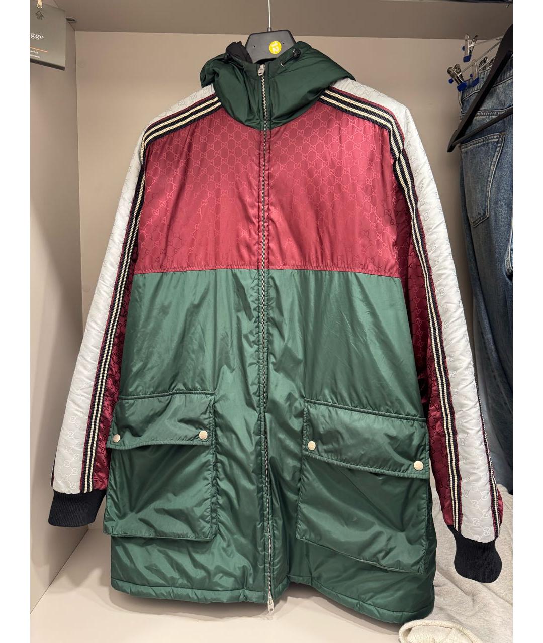 GUCCI Зеленая полиамидовая парка, фото 6