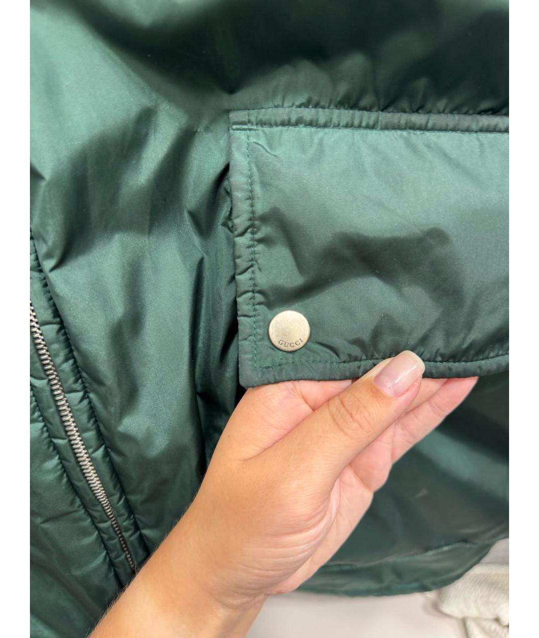 GUCCI Зеленая полиамидовая парка, фото 4