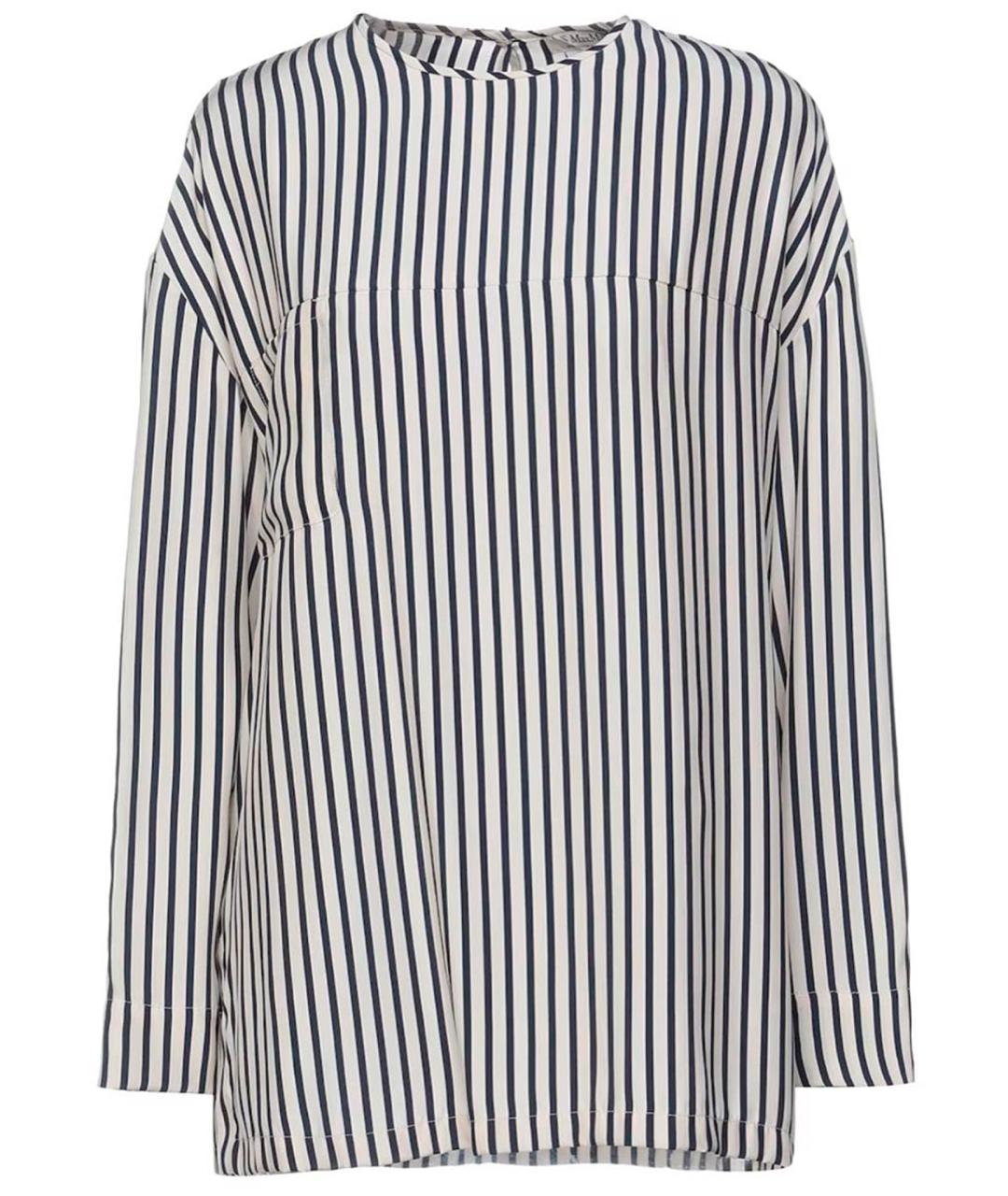 MAX MARA Белая шелковая блузы, фото 1