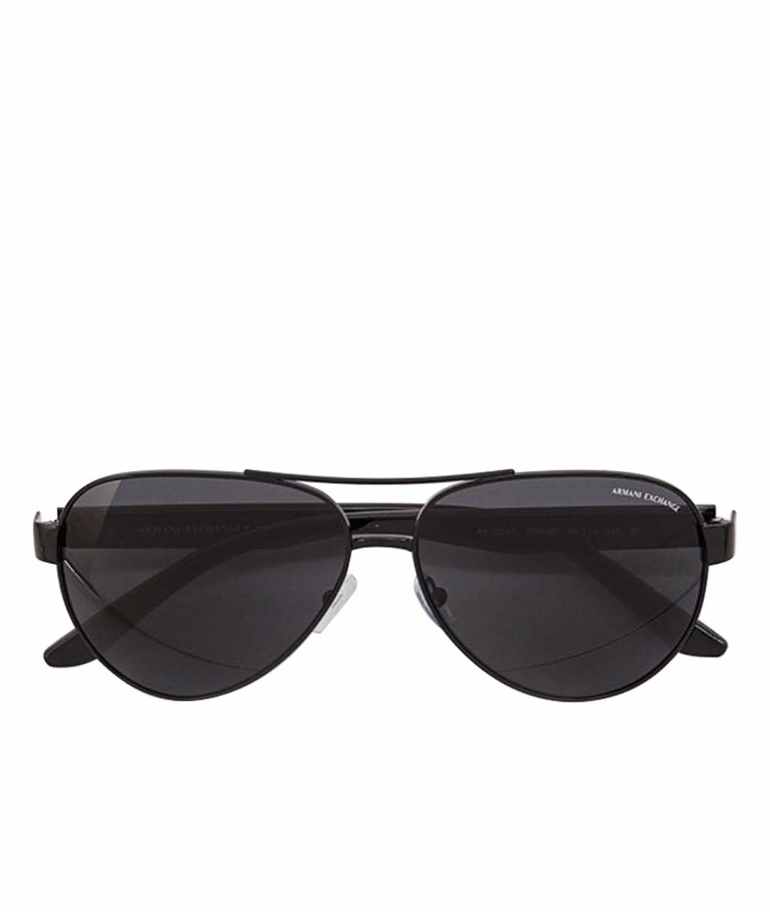 ARMANI EXCHANGE Черные пластиковые солнцезащитные очки, фото 1