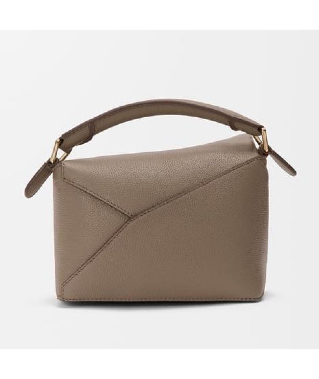 LOEWE Коричневая кожаная сумка через плечо, фото 5