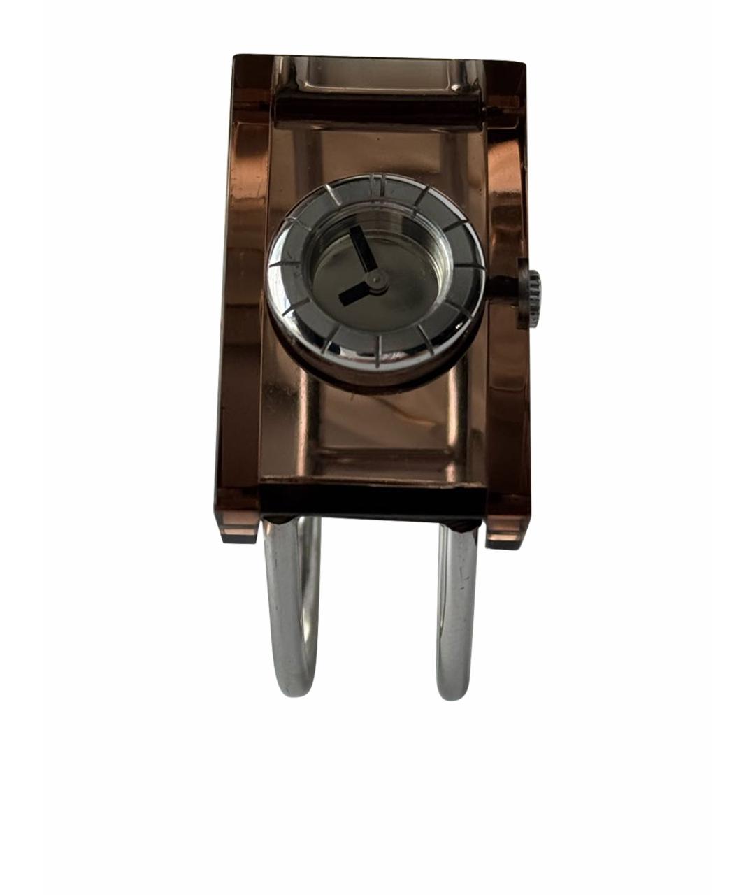LANVIN Коричневые стальные часы, фото 1