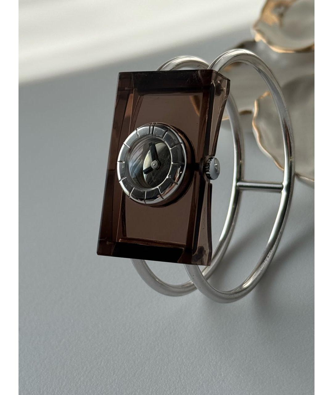 LANVIN Коричневые стальные часы, фото 2