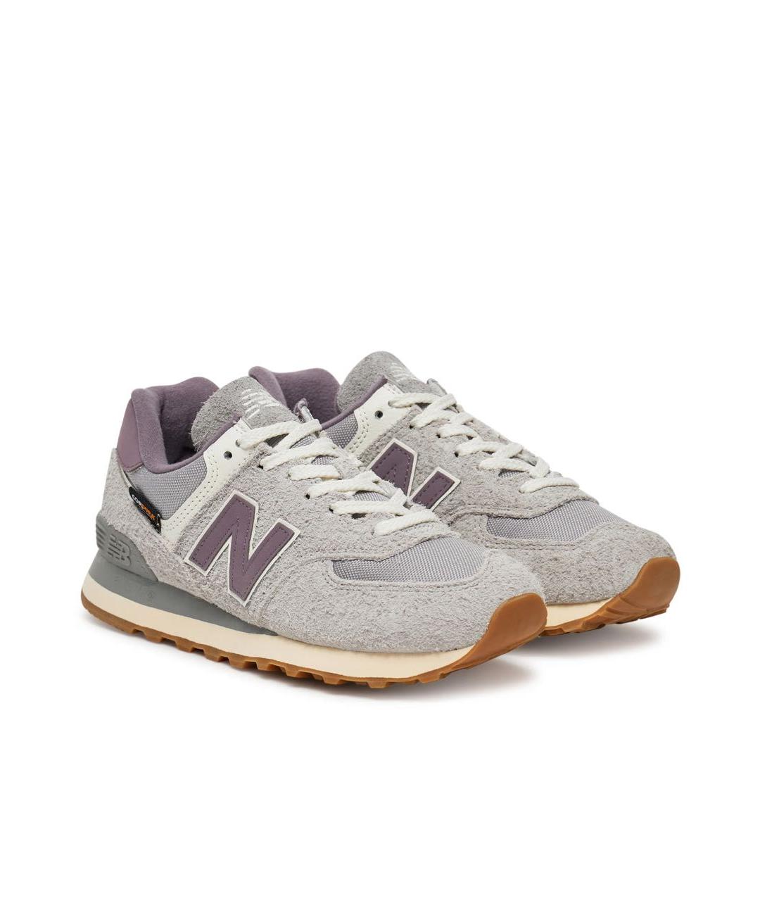 NEW BALANCE Серые замшевые кроссовки, фото 8