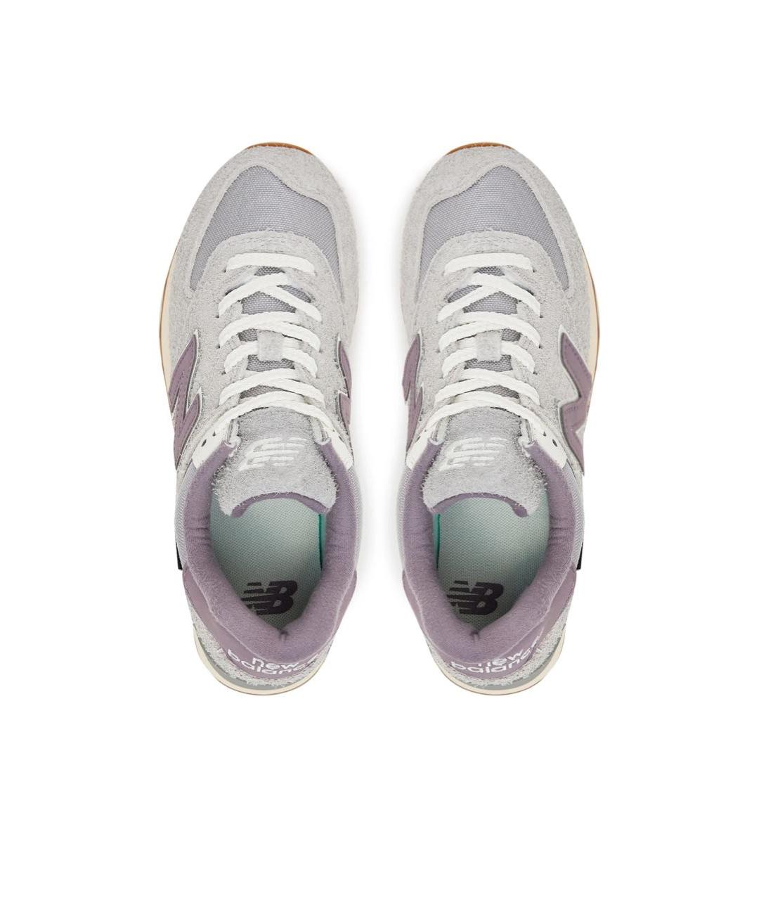 NEW BALANCE Серые замшевые кроссовки, фото 3