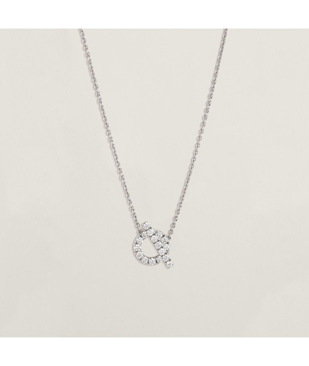 HERMES Серебряная подвеска из белого золота, фото 4