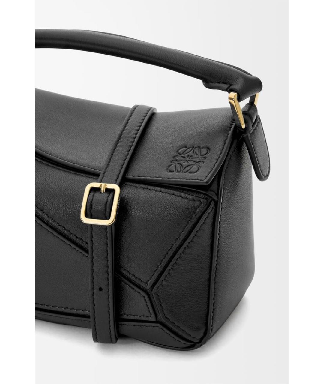LOEWE Черная кожаная сумка через плечо, фото 8