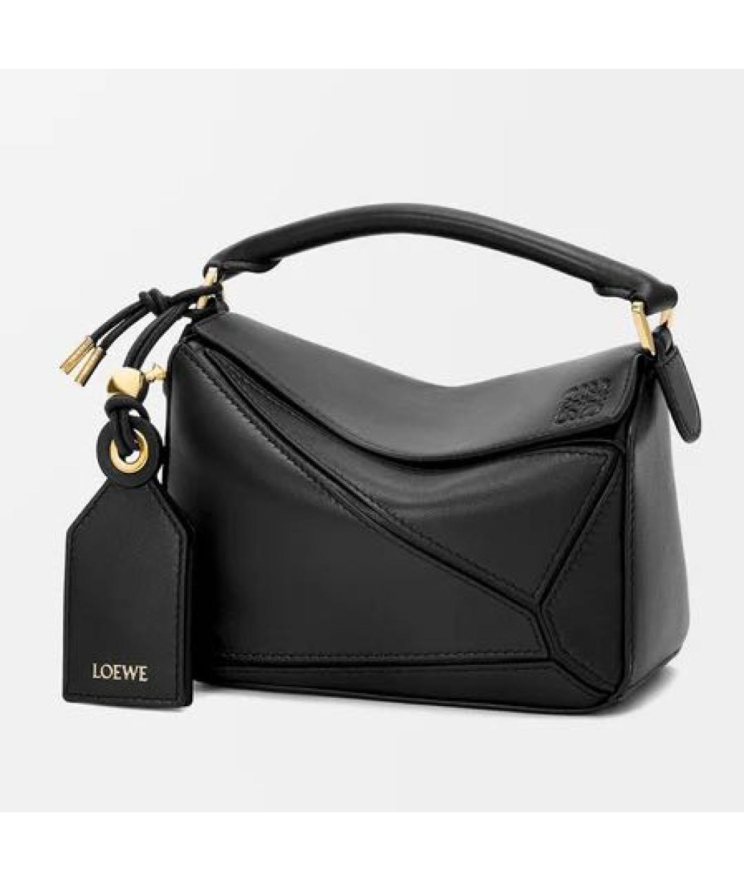 LOEWE Черная кожаная сумка через плечо, фото 9