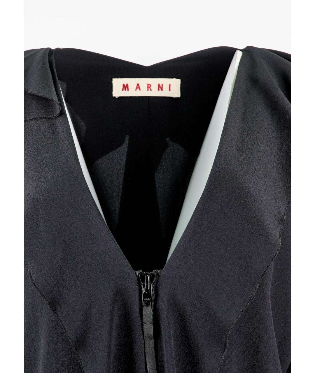 MARNI Серая шелковая блузы, фото 4