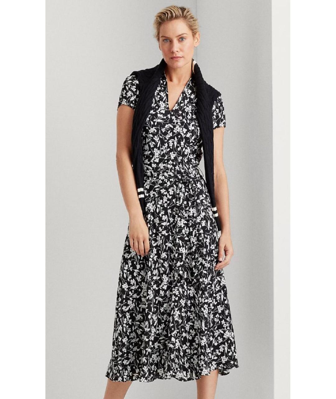 RALPH LAUREN Черное повседневное платье, фото 3